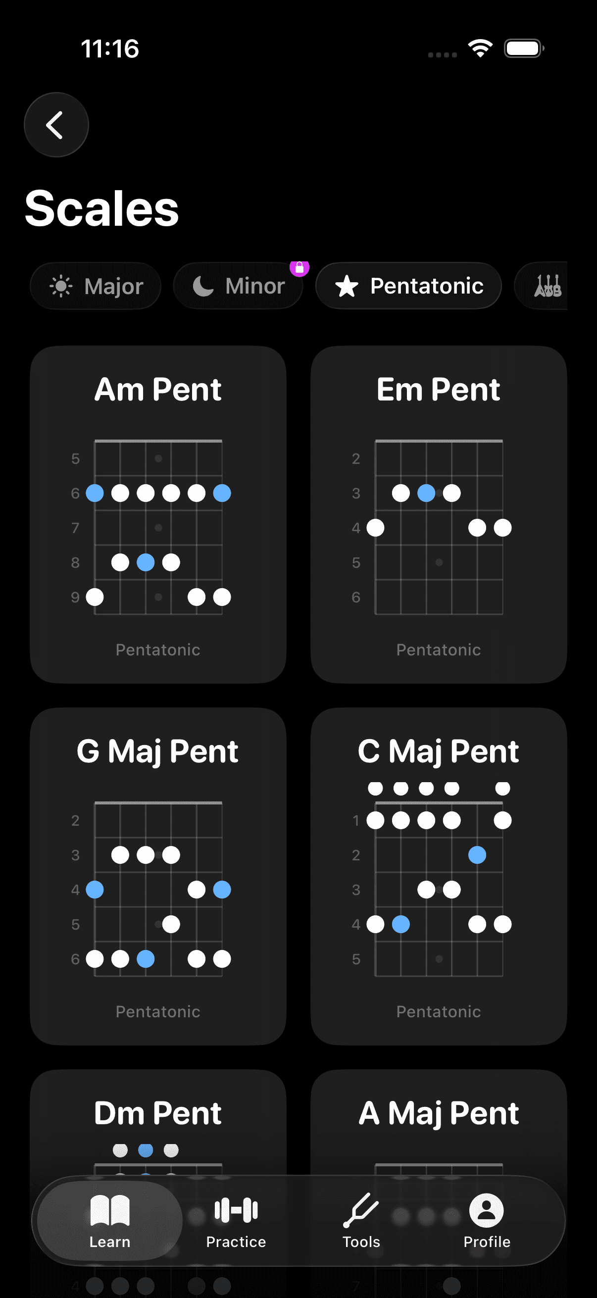 Guitar Learning App Screenshot 1