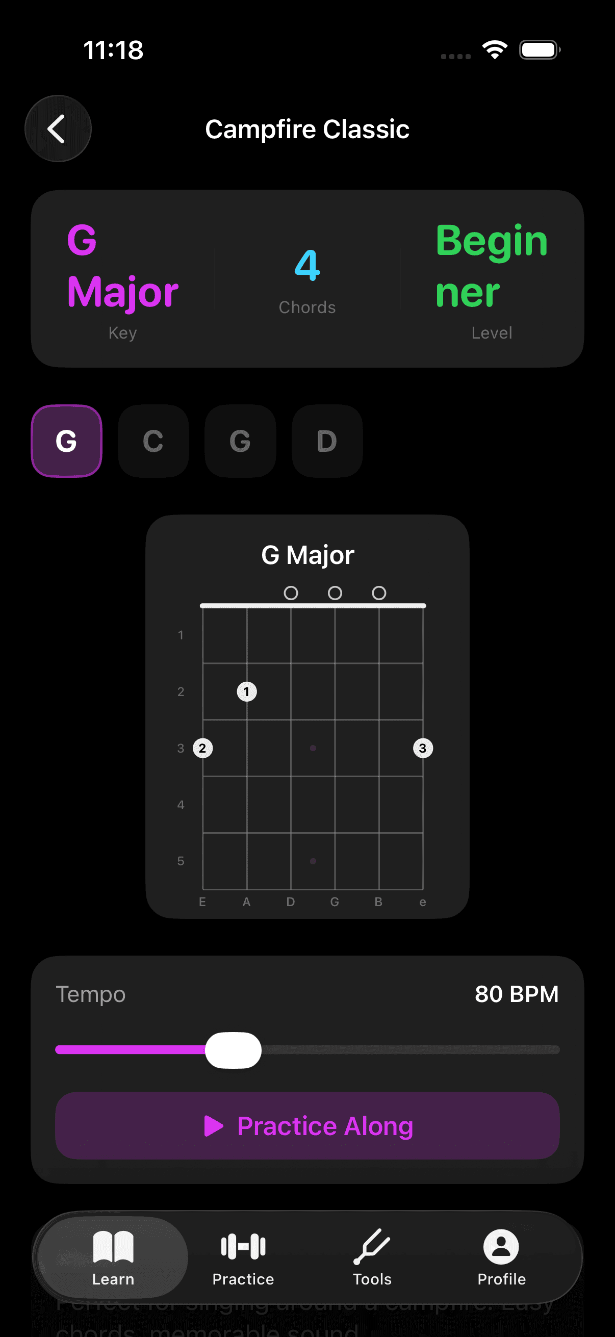 Guitar Learning App Screenshot 5